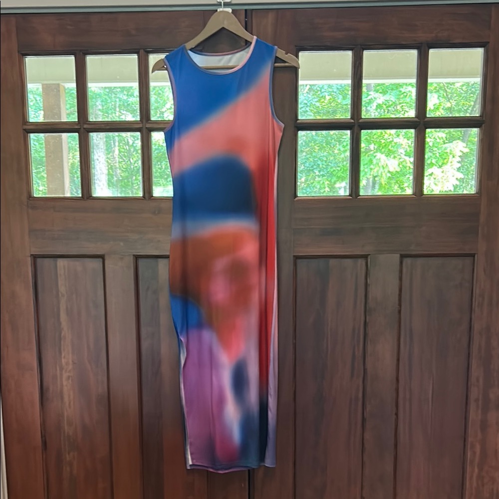 Colorful Abstract Maxi Dress